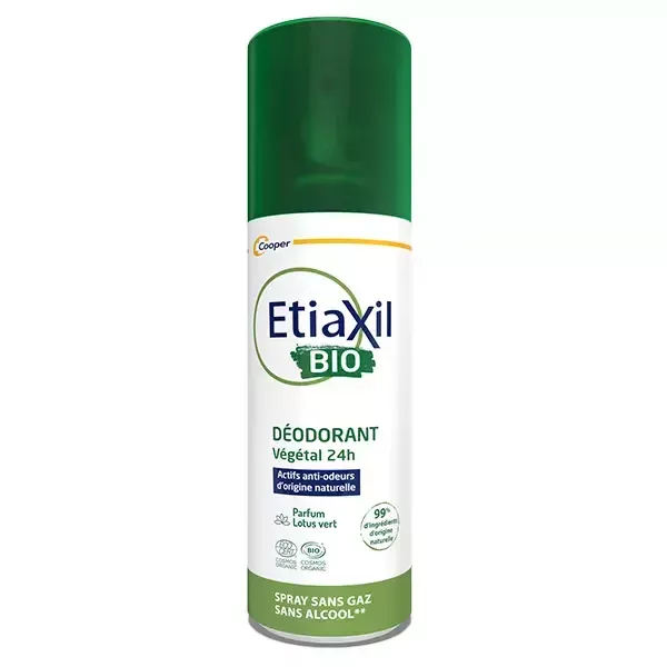 Etiaxil Déodorant Végétal 24h Spray Bio | Protection 24h contre la Transpiration é 100 ml