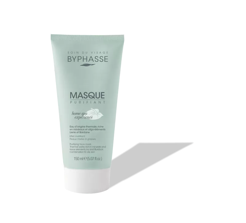 Byphasse Masque Purifiant Visage  Home Spa 150ml - Peaux Mixtes é Grasses |