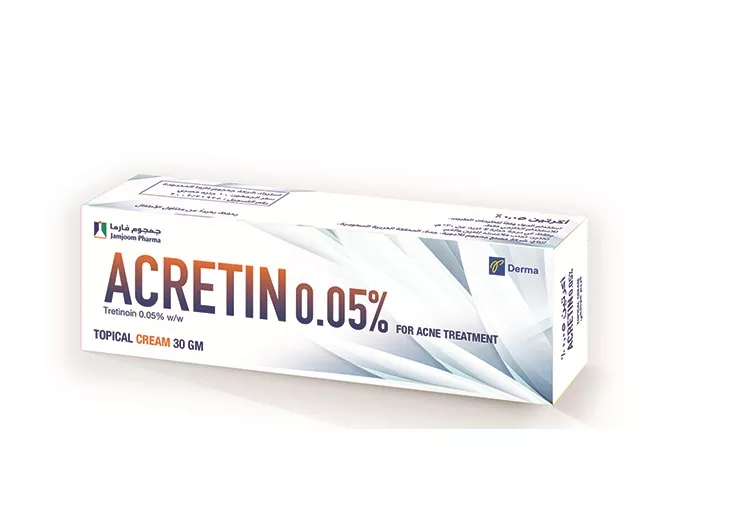 Acretin Créme 0.05% - Traitement de l'Acné Vulgaire | Jamjoom Pharma