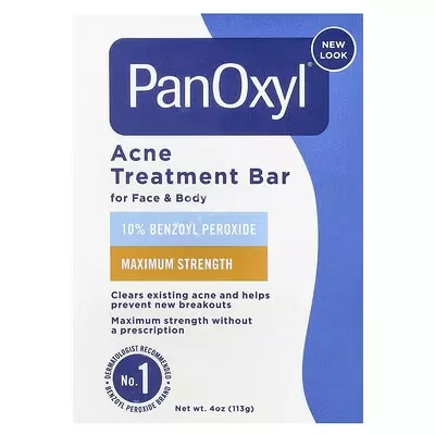 Panoxyl Savon Traitement Anti-Acné 10% Peroxyde de Benzoyle - 113g - Visage & Corps