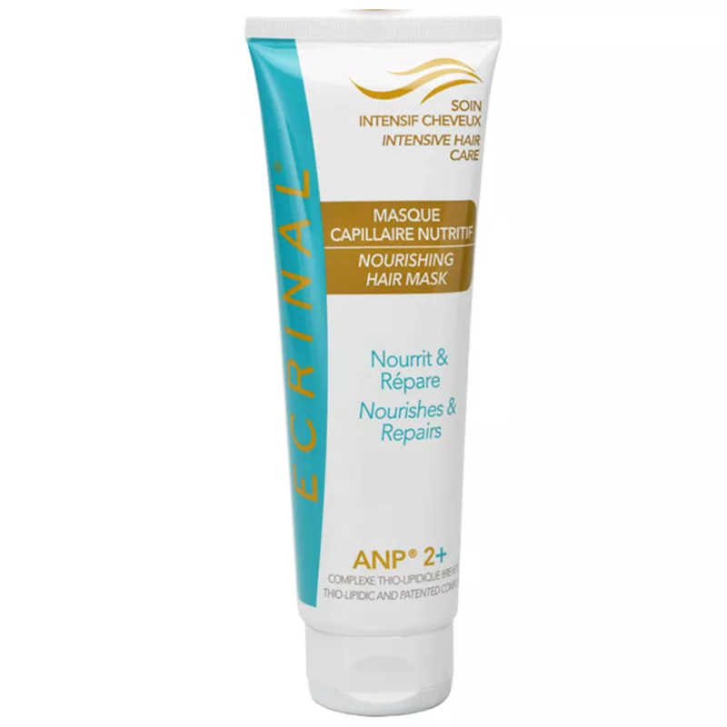 ECRINAL Masque Capillaire Nutritif ANPé 2+ é Soin Réparateur Cheveux Secs, Cassants et Abémés é 125 ml