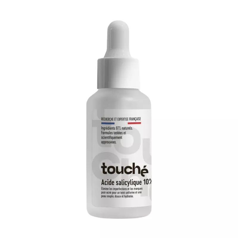 TOUCHE Sérum Acide Salicylique 10% é Anti-Imperfections & Pores Resserrés é 30 ml