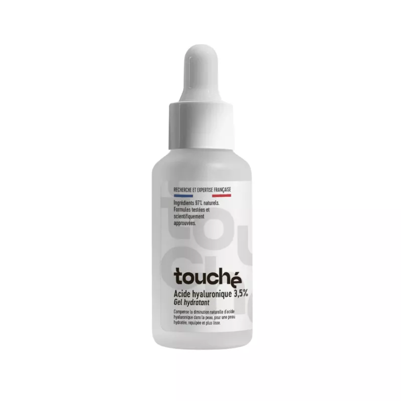 TOUCHE Gel Hydratant Acide Hyaluronique 3,5% é Peau Repulpée et Hydratée é 30 ml