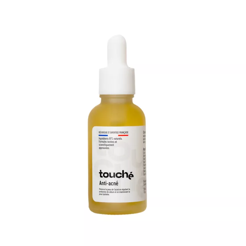 TOUCHE Anti-Acné é Sérum Purifiant é léHuile de Figue de Barbarie & Tea Tree é 30 ml