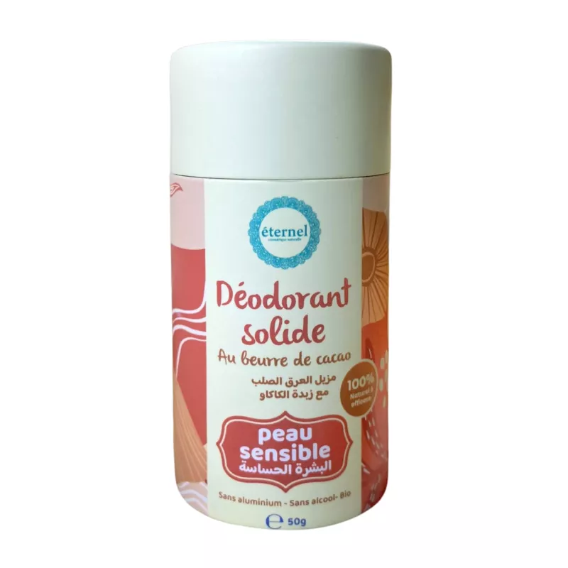 éternel Déodorant Solide BIO é Peaux Sensibles é 100 % Naturel é 50 g