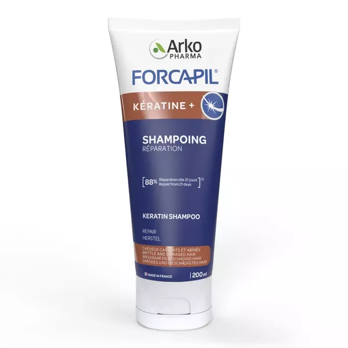 FORCAPIL Shampooing Fortifiant é la Kératine é Anti-casse & éclat é 200 ml