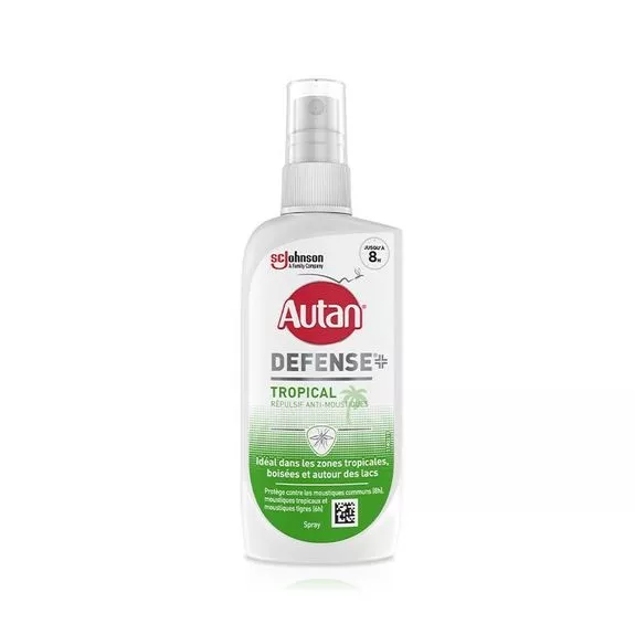 Autan Defense Tropical é Spray Répulsif Multi-Insectes é léIcaridine 20% é 100ml