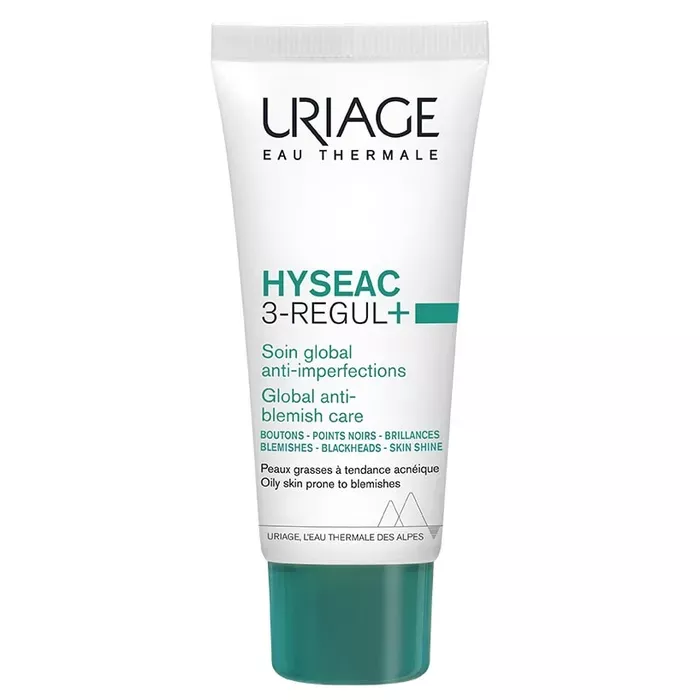 Uriage Hyséac 3-Regul+ é Soin global anti-imperfections é Peaux grasses é tendance acnéique é 40 ml