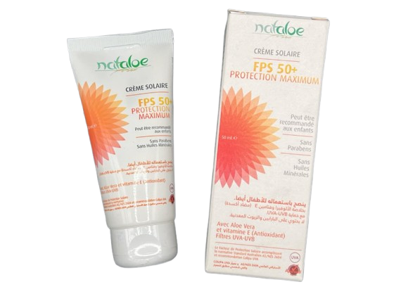 NATALOE crème solaire visage et corps SPF 50 anti-âge