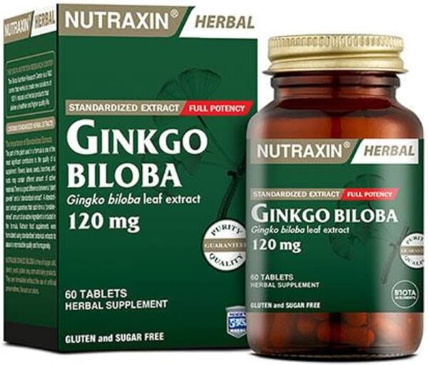 Nutraxin Ginkgo Biloba 120 mg – 60 comprimés