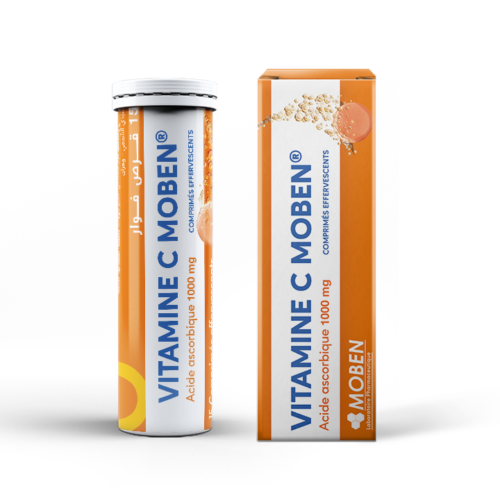 Moben – Vitamine C 1000 mg – 15 Comprimés Effervescents
