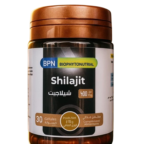 BPN Shilajit, complément alimentaire naturel à base de résine himalayenne pure, riche en acides fulviques, soutient la vitalité et la performance – 30 gélules
