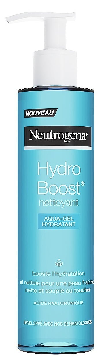 Neutrogena Hydro Boost Aqua-Gel Nettoyant hydratant à l’acide hyaluronique pour une peau propre, douce et fraîche