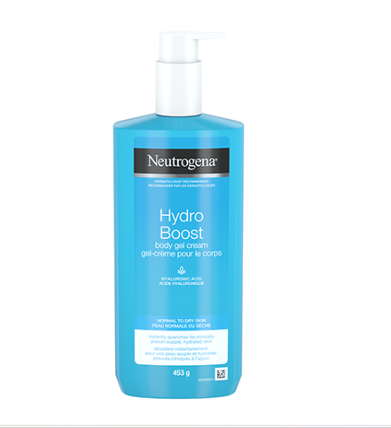 Neutrogena Hydro Boost Gel-Crème Corps hydratant à l’acide hyaluronique pour une peau souple et douce