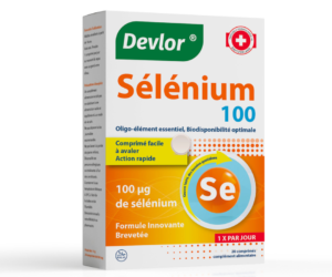 Devlor Selenium 100 complément alimentaire antioxydant pour renforcer les défenses immunitaires et protéger les cellules