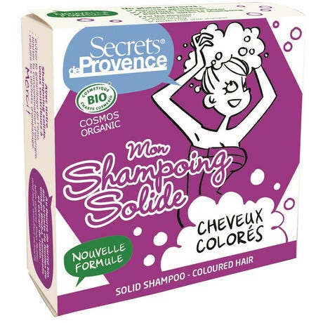 Secrets de Provence Shampoing solide cheveux colorés 85g