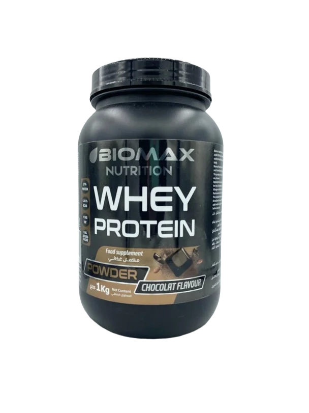 Pot Biomax Nutrition Whey Protein saveur Vanille pour musculation et fitness