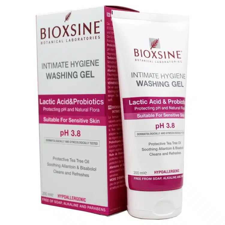 Flacon de Gel Lavant Hygiène Intime Bioxcin pH 3.8
