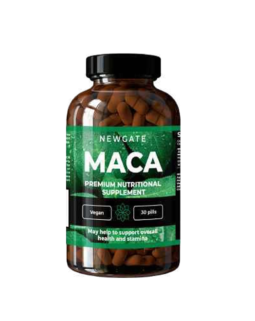 Complément NEWGATE Maca 500 mg pour stimuler énergie, libido et endurance au naturel.