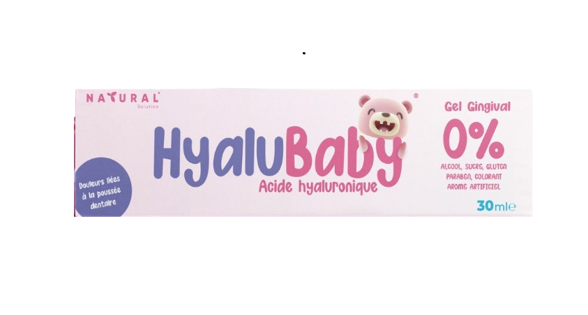 HyaluBaby gel gingival sans alcool pour poussée dentaire du nourrisson 30 ml