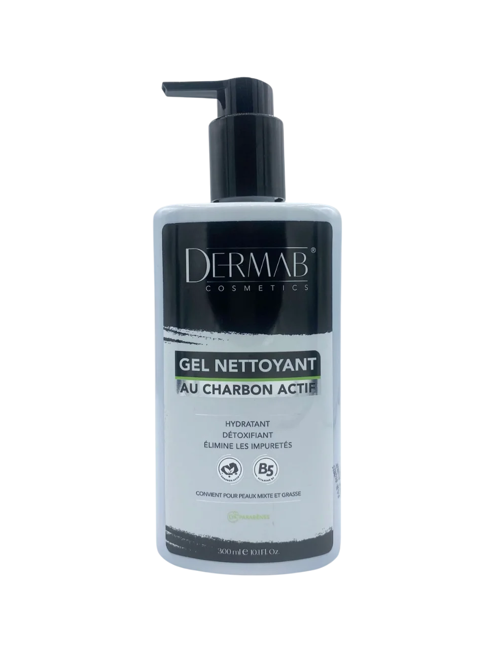 Dermab Gel Nettoyant Au Charbon Actif 300 ml