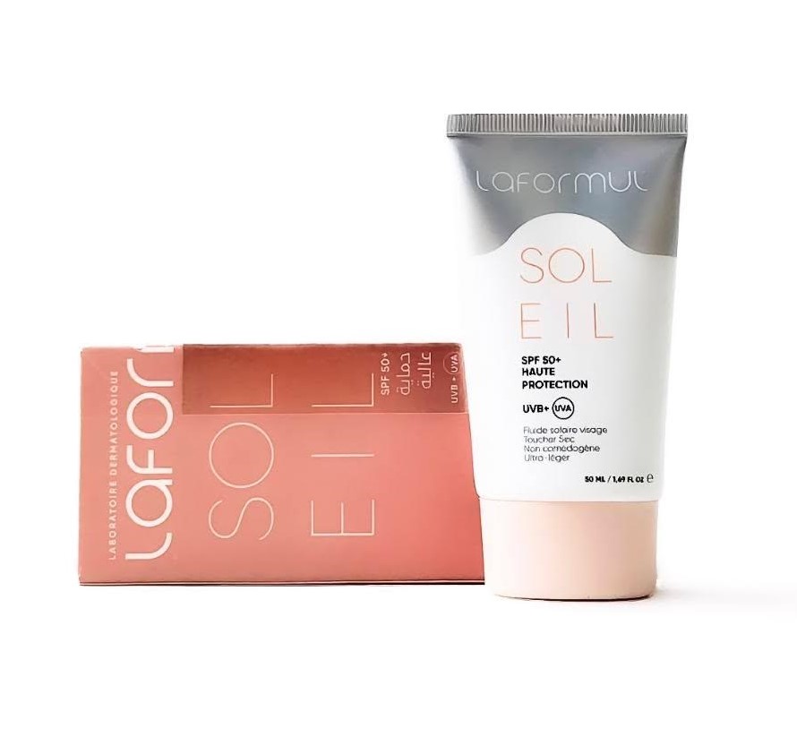 Crème solaire Laformul SPF 50 pour protéger la peau au quotidien.
