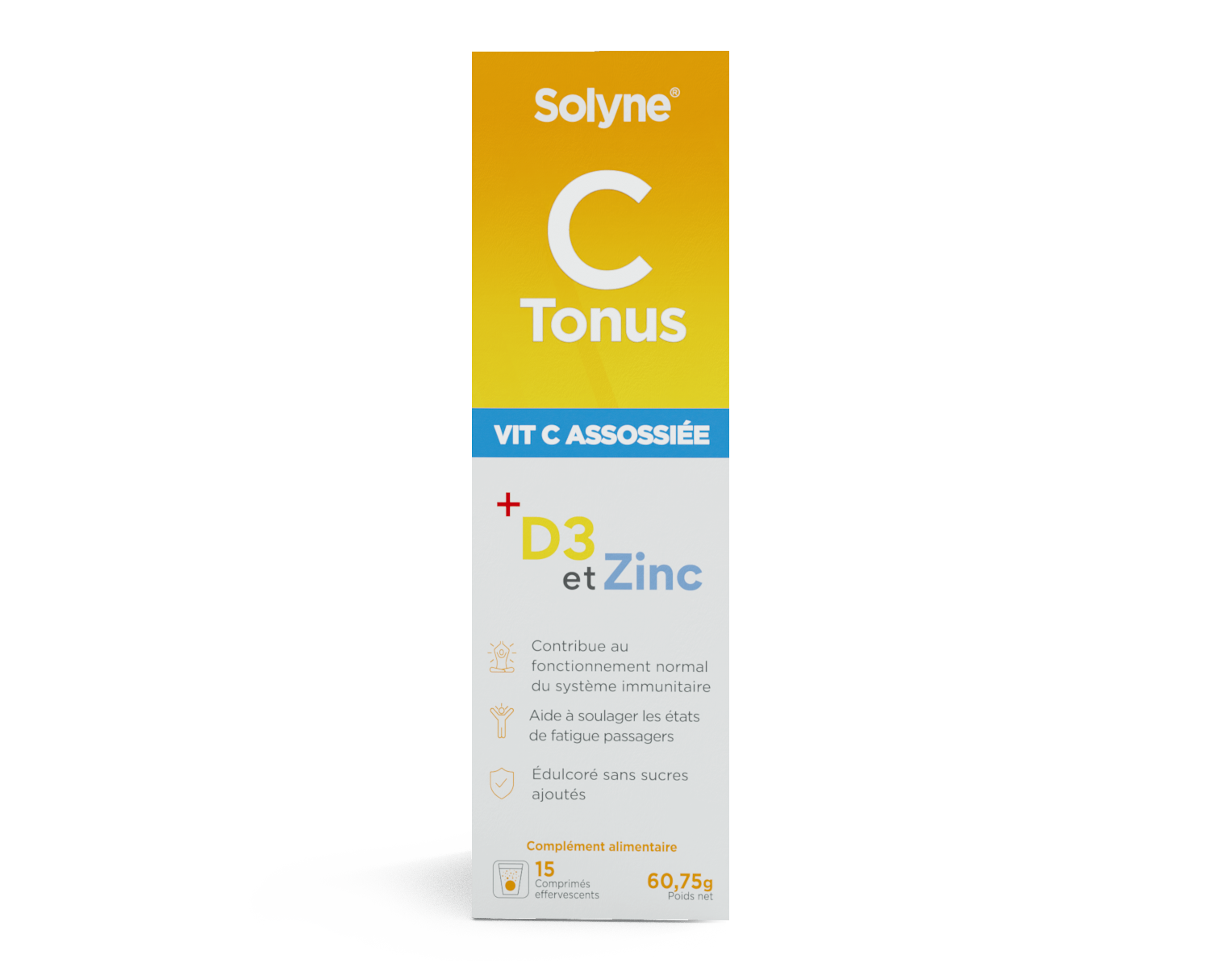 Solyne C Tonus Comprimés Effervescent Stress & Fatigue 60,75 g