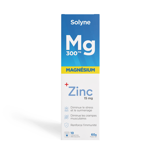 Solyne Magnésium 300 Mg Comprimés Effervescent Vitamines et minéraux 10 comprimés effervescent