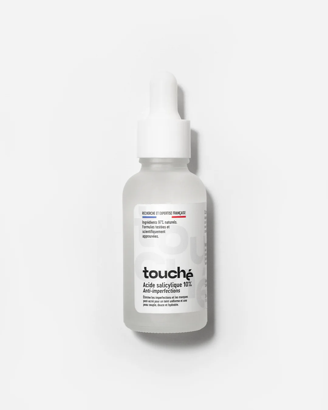 Flacon Touche Sérum Acide Salicylique 10% peeling anti-acné et points noirs