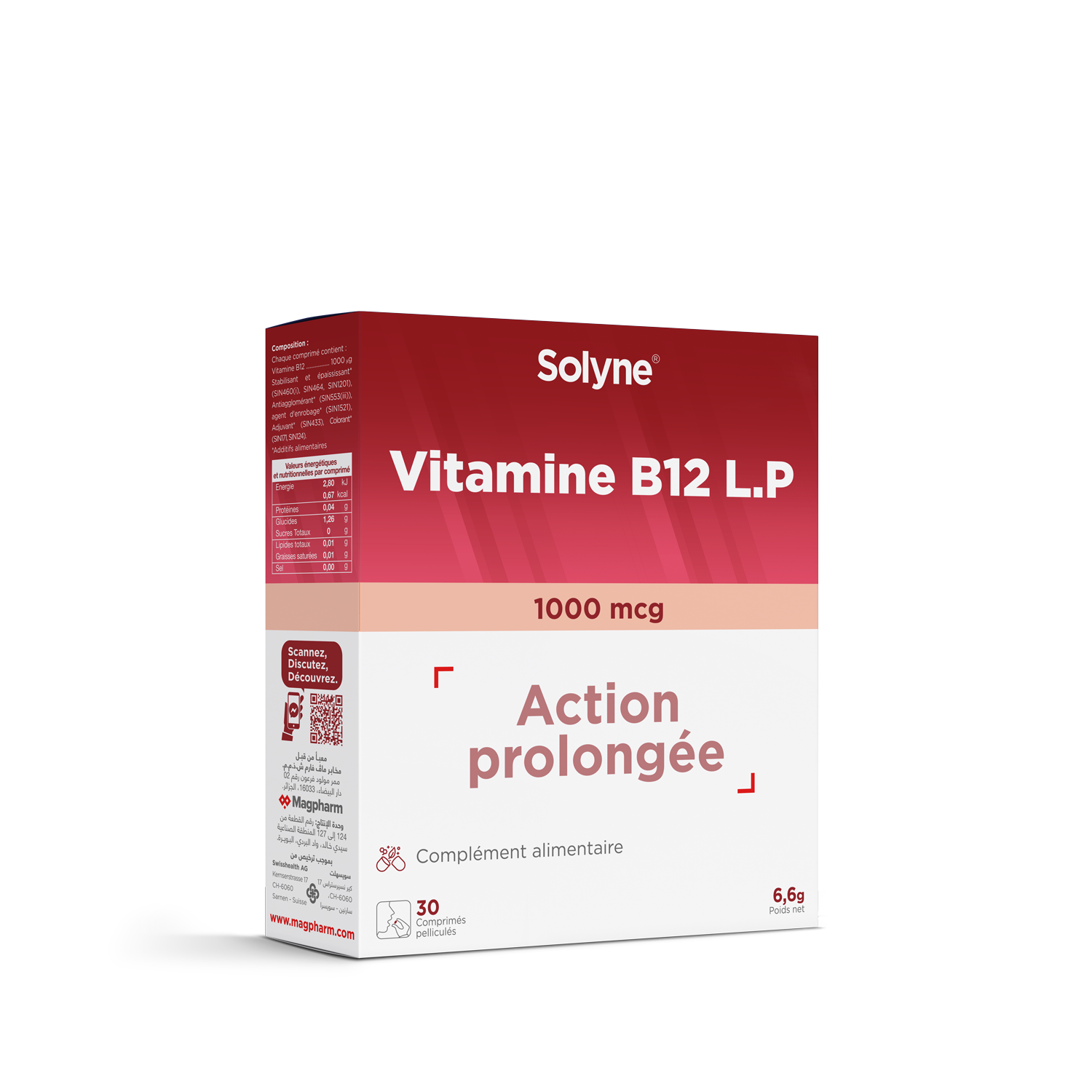 Solyne Vitamine B12 L.P Comprimés