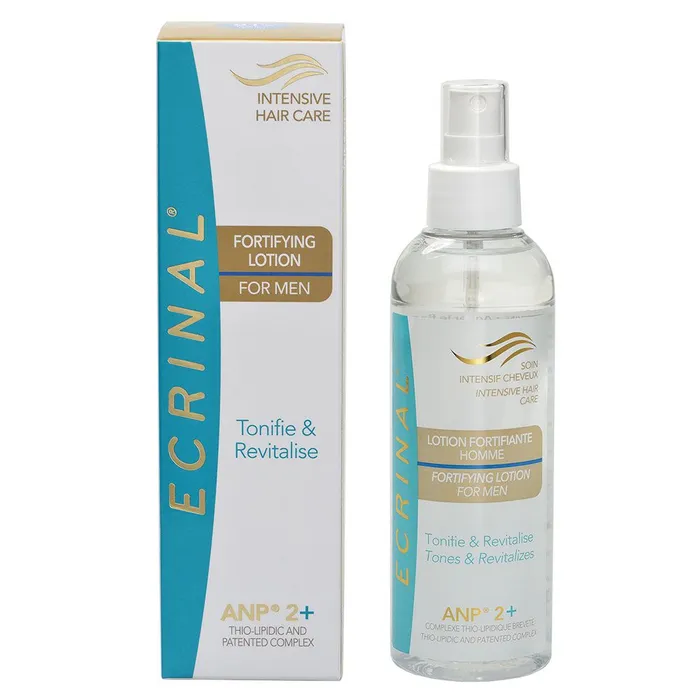 ECRINAL - Lotion Fortifiante Homme - Cheveux Clairsemés et Dévitalisés, 200ml