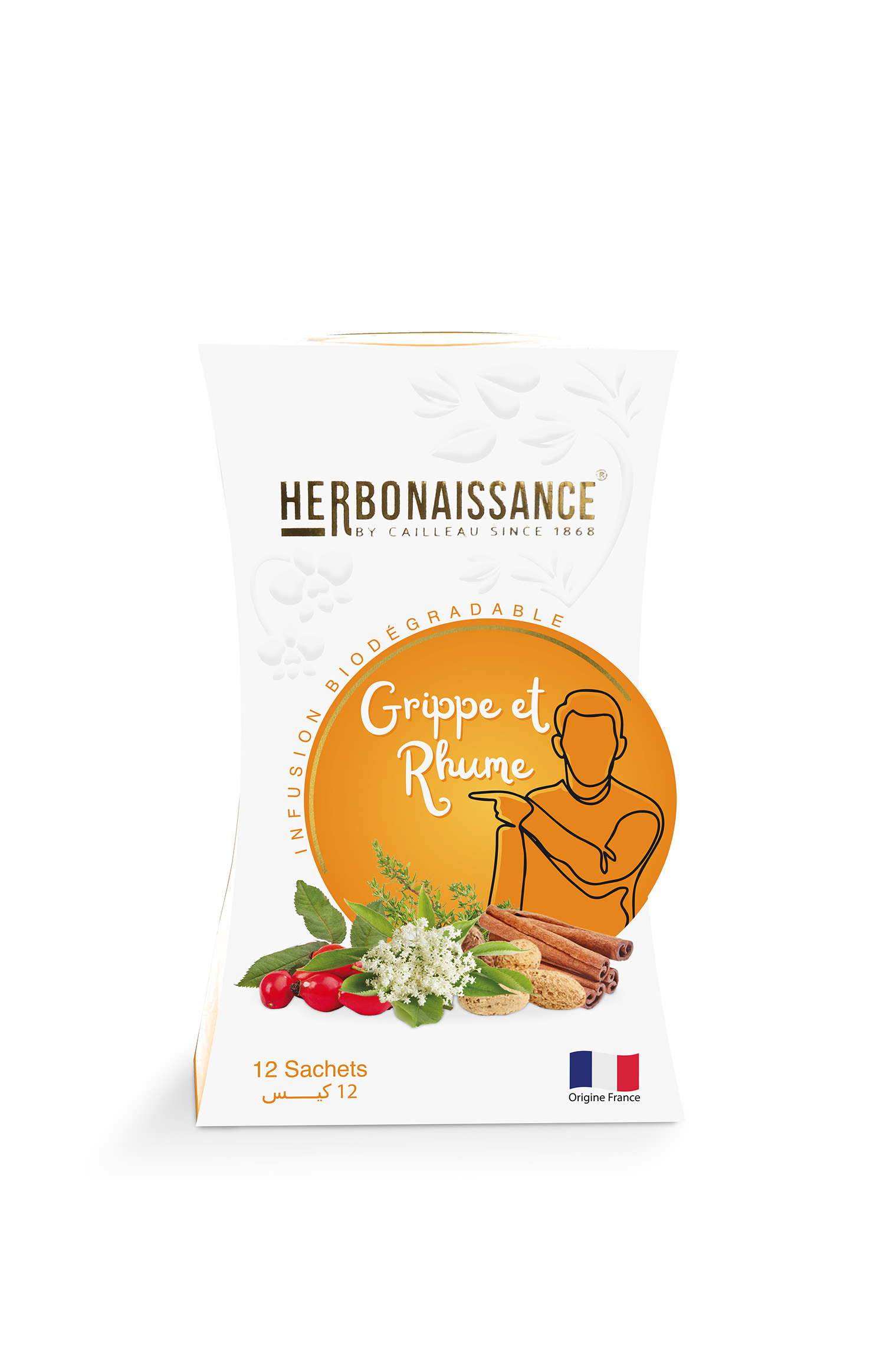 Herbonaissance Grippe et Rhume – Infusion toux et fièvre