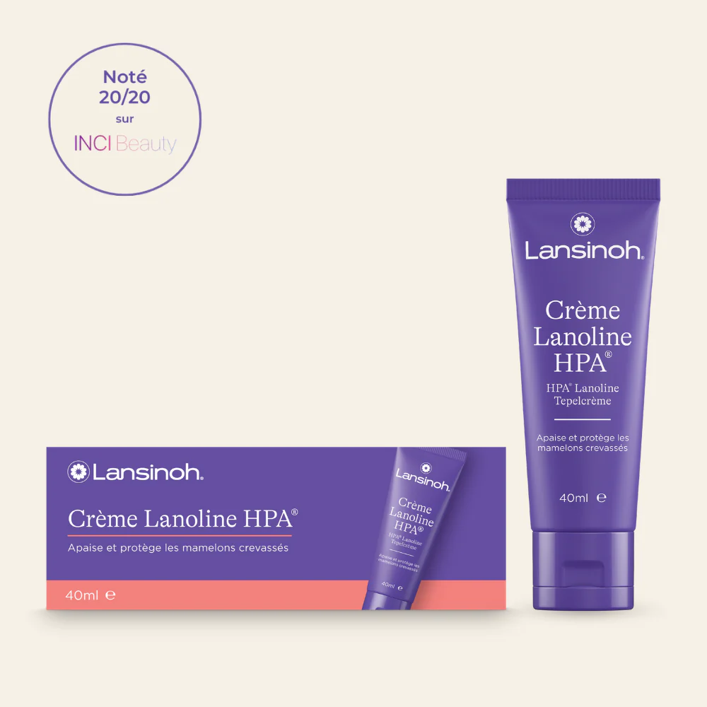 Tube Crème Lanoline HPA Lansinoh pour mamelons fissurés et crevasses d'allaitement
