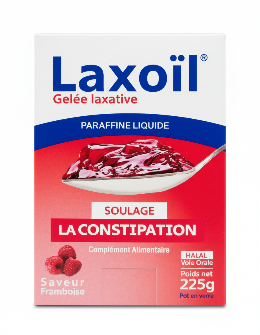 Laxoïl Gelée Laxative paraffine liquide constipation saveur framboise Algérie