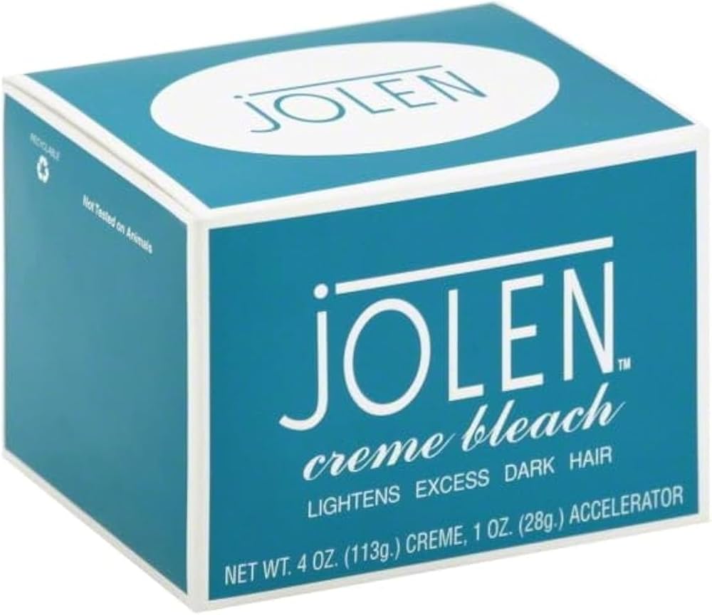 Pot Jolen Creme Bleach Crème décolorante visage et corps 113g avec spatule