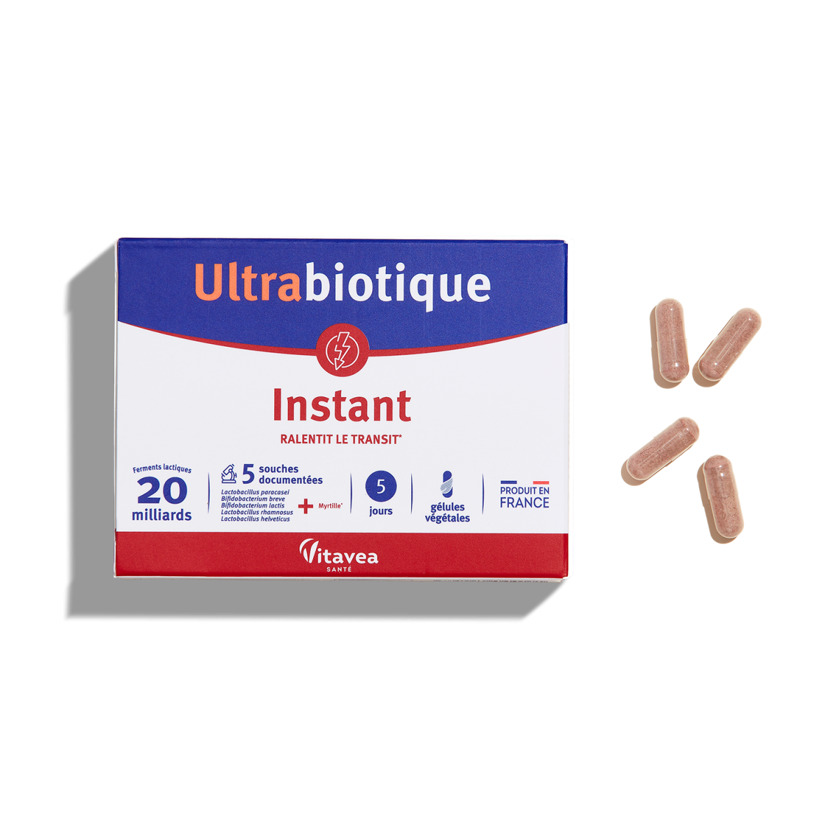Vitavea Ultrabiotique Instant probiotiques myrtille diarrhée transit rapide Algérie