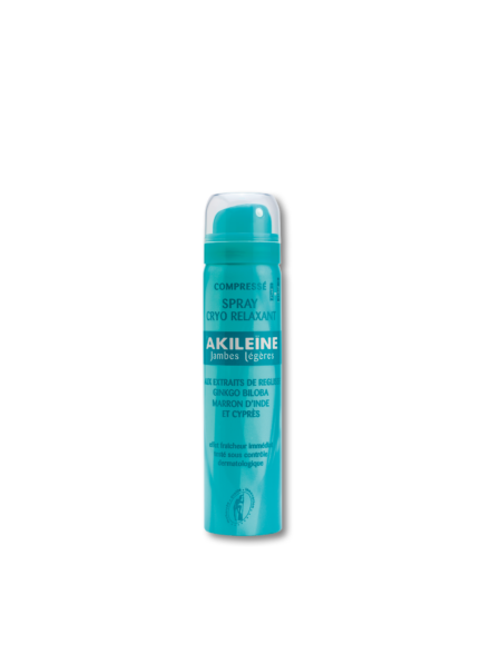 Spray Akileïne Cryo Relaxant pour soulager les jambes lourdes et fatiguées
