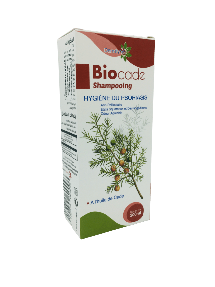 Shampooing Biocade Dermilyne huile de cade Algérie pour psoriasis et pellicules