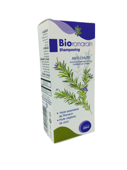Shampooing anti-chute Bioromarin Dermilyne Algérie huile essentielle romarin