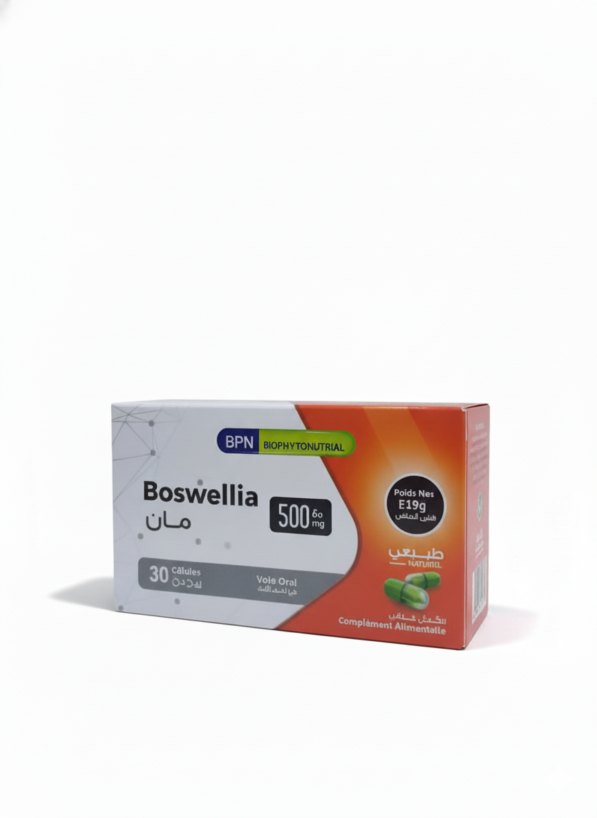 Flacon BPN Boswellia 500mg complément alimentaire anti-inflammatoire naturel