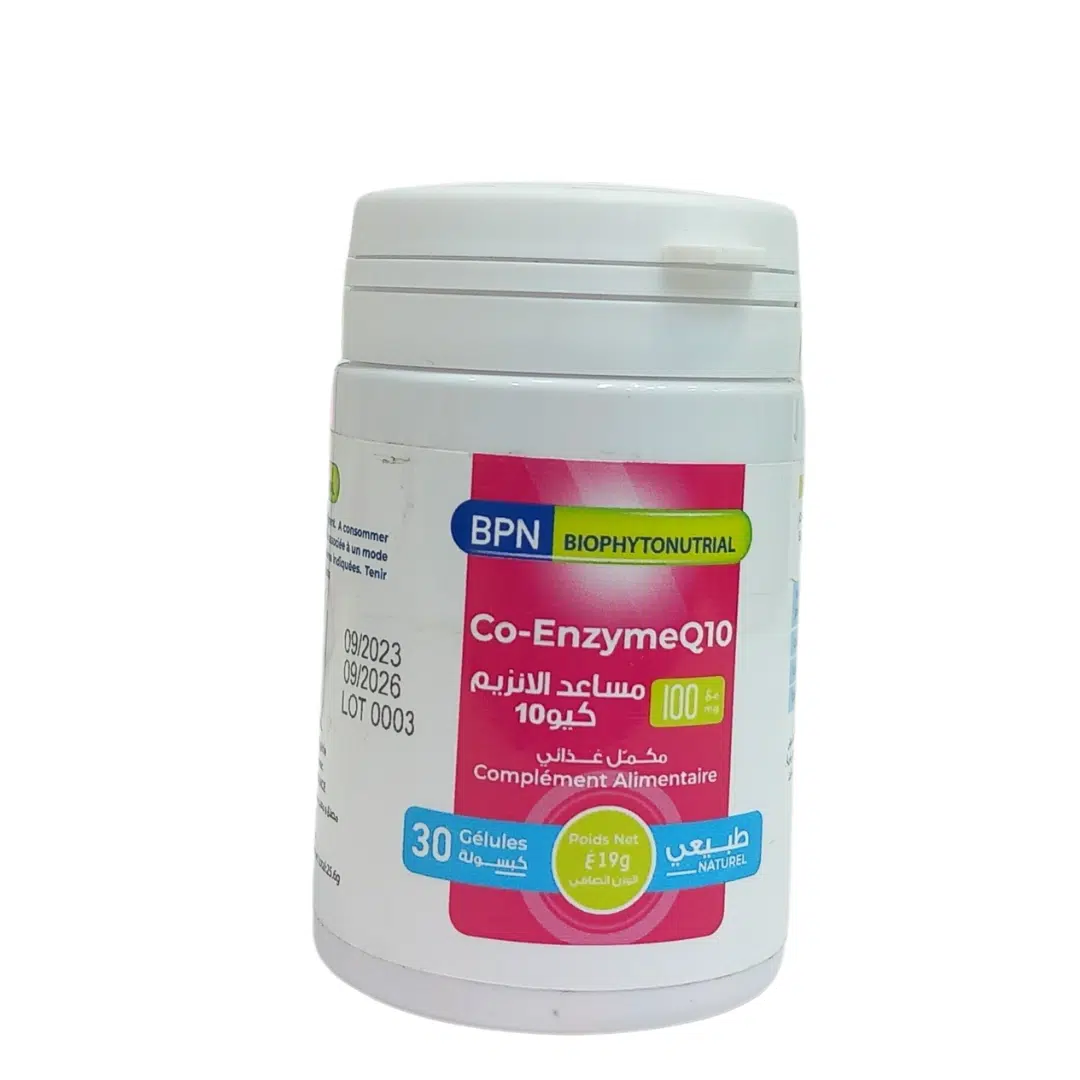 Boîte BPN Co-Enzyme Q10 100mg gélules santé cardiaque et énergie