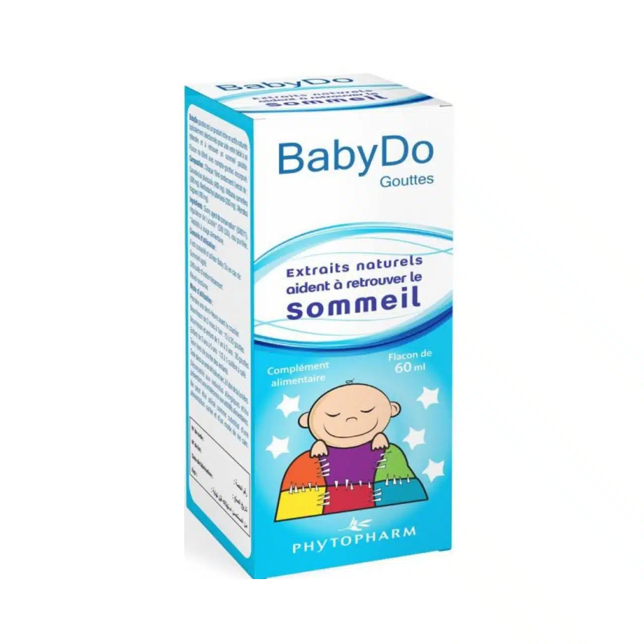 Flacon Babydo Gouttes 60ml complément alimentaire sommeil naturel pour bébé