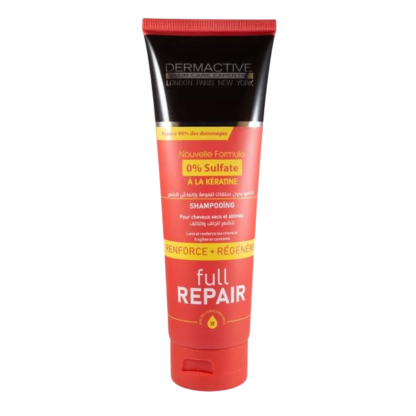 Shampooing sans sulfate réparateur Dermactive Full Repair Algérie à la kératine