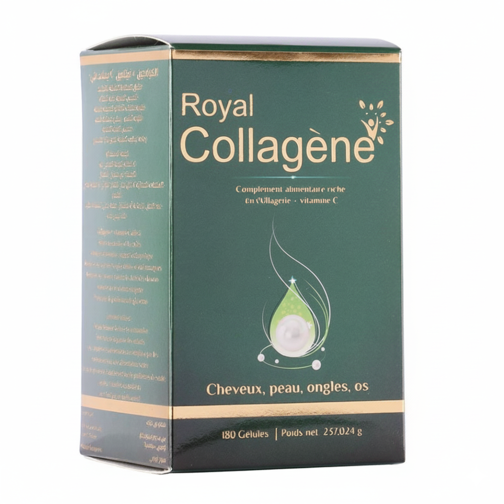 Boîte Royal Collagène Ok Pharma Algérie pour peau cheveux et ongles
