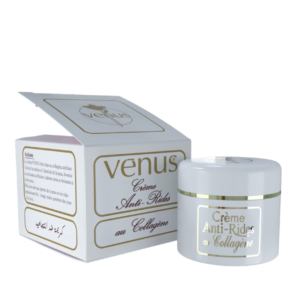 Pot Crème Anti-Rides Venus au Collagène soin visage Algérie