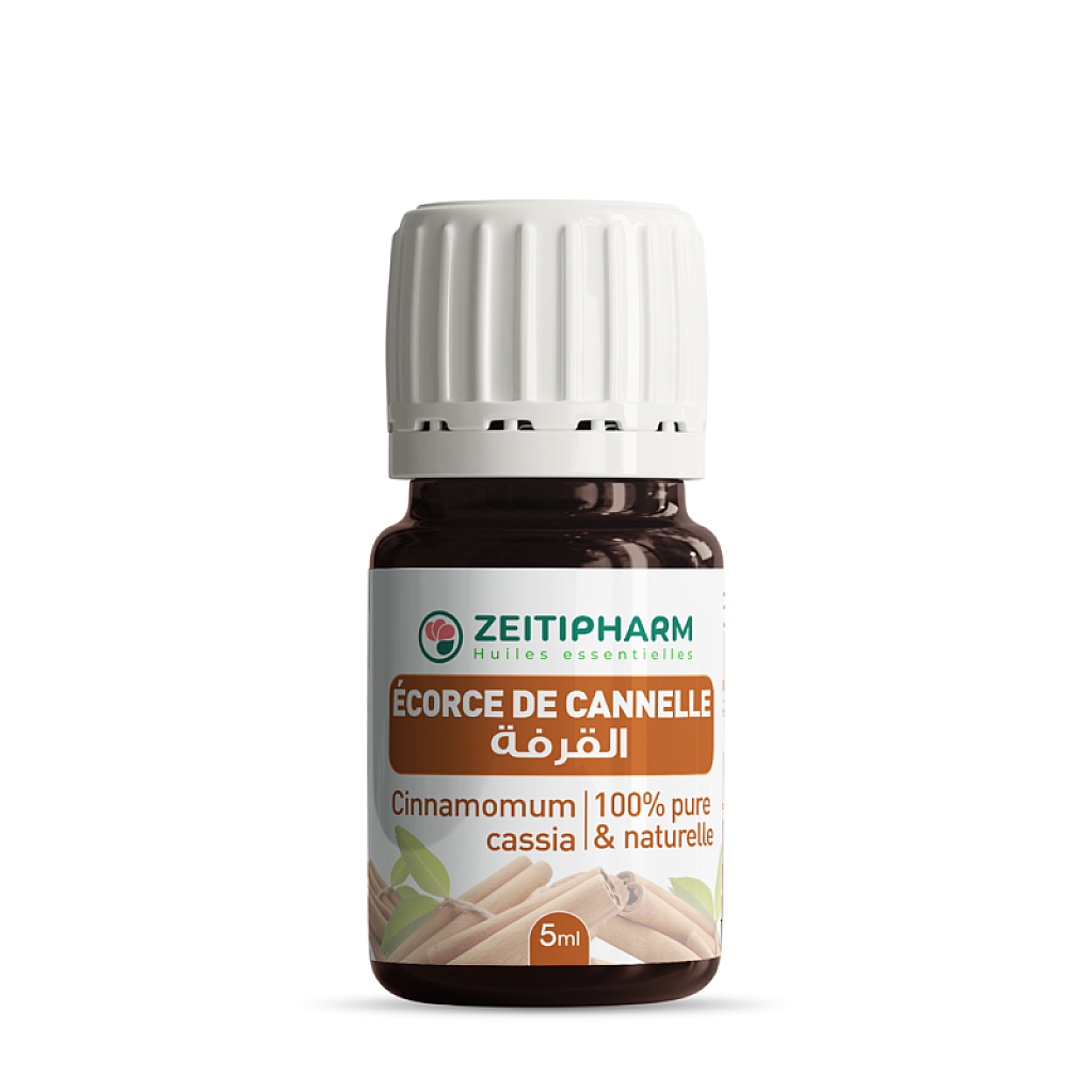 Flacon Huile essentielle de Cannelle Zeitipharm Algérie stimulant naturel