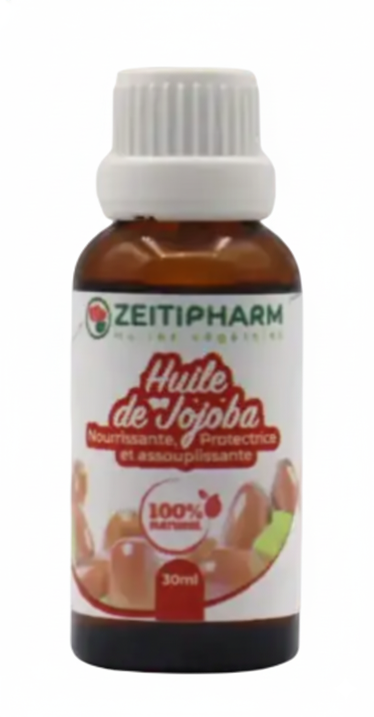 Flacon Huile végétale de Jojoba Zeitipharm Algérie pour peau grasse et cheveux
