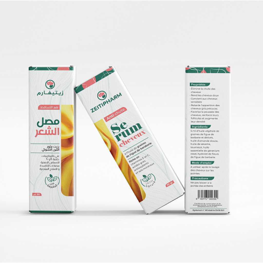 Sérum cheveux anti-chute Zeitipharm Algérie à la figue de barbarie