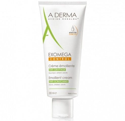 Tube éco-conçu A-Derma Exomega Control crème émolliente anti-démangeaisons