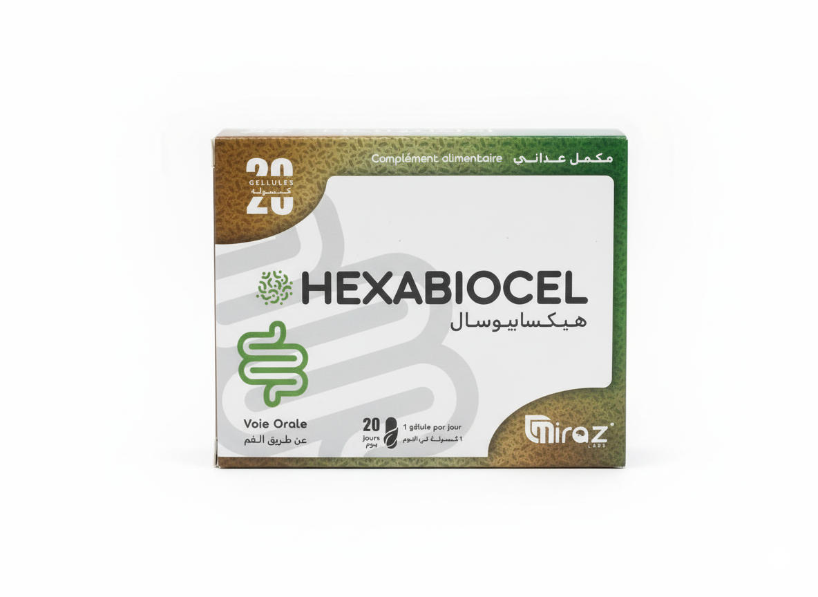 Hexabiocel Miraz Labs complément alimentaire probiotiques digestion Algérie